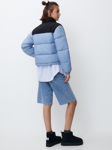 Pull&Bear Winter Jacket in Blue