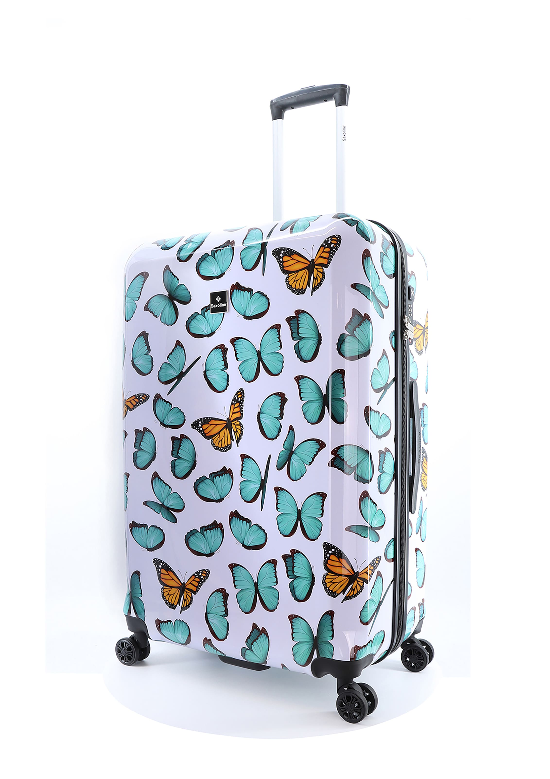 Saxoline Hartschalenkoffer 'Springful' in Weiß: Vorderseite