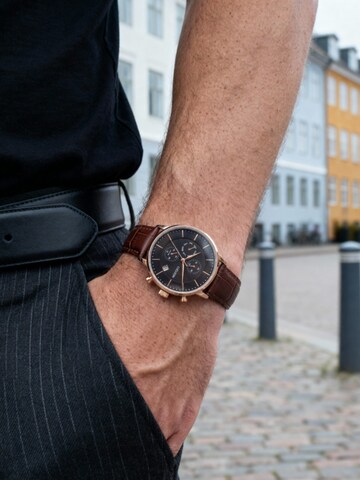 Lucleon Analog watch 'Laurens' in Brown