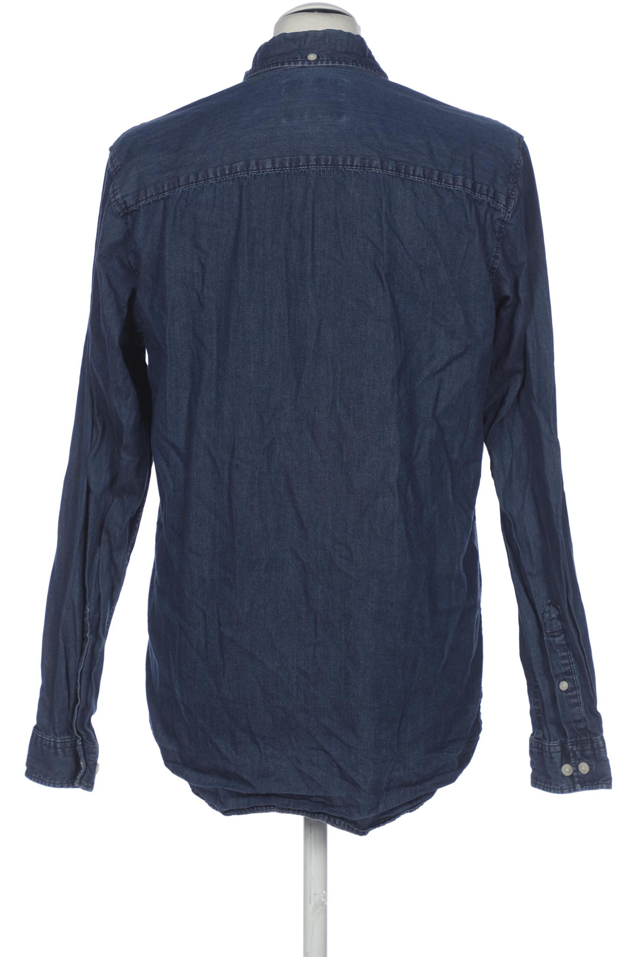JACK & JONES Button Up Shirt in M in Blue