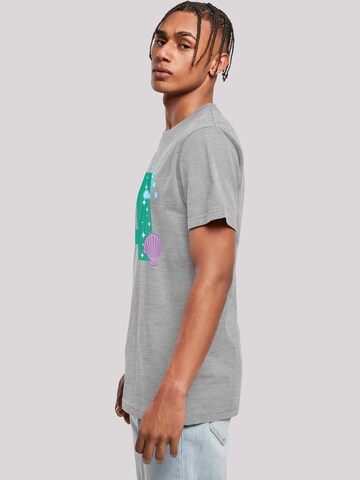 F4NT4STIC Shirt 'Disney Alphabet A Is For Ariel' in Grijs