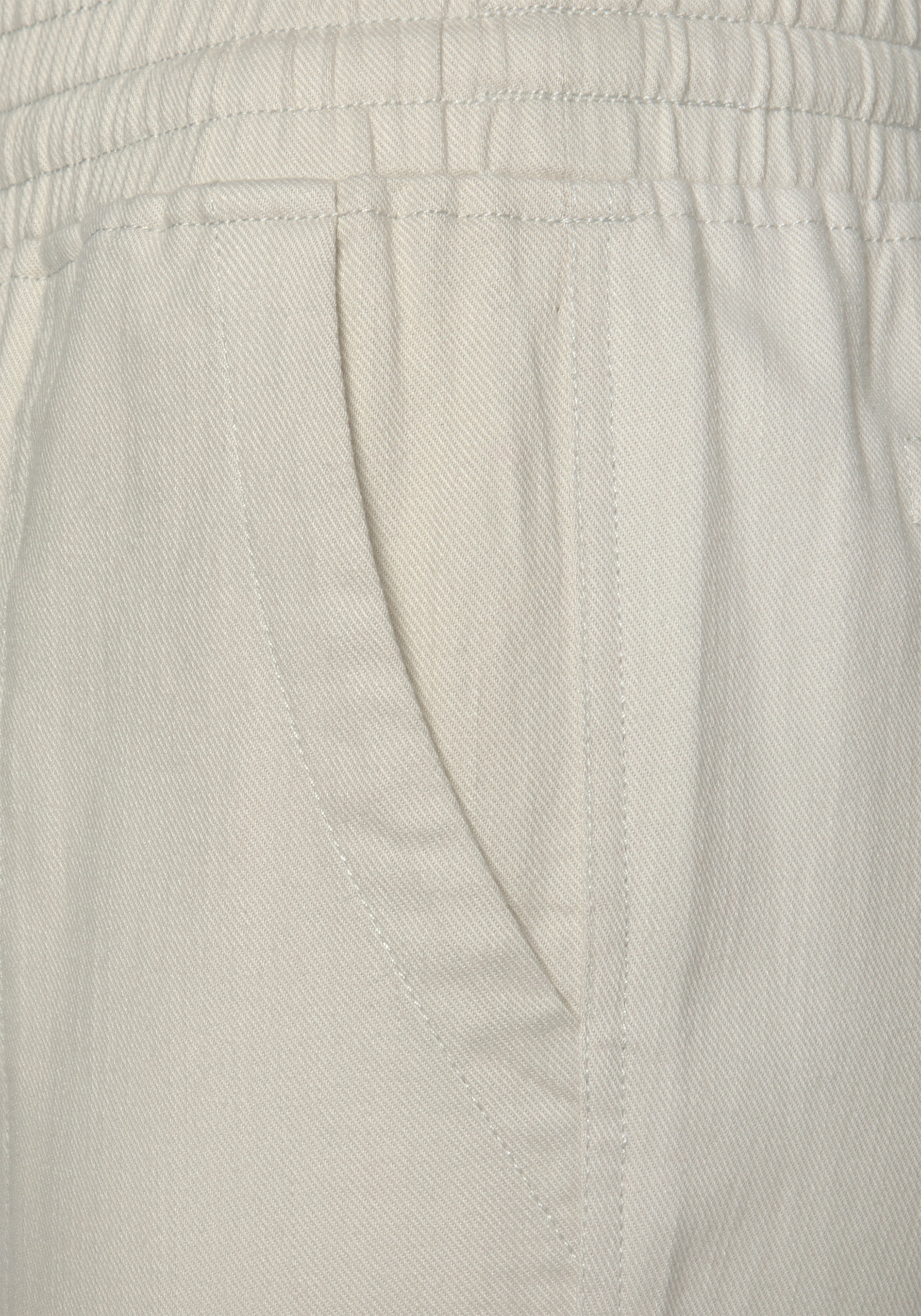 LASCANA Alt kitsenev Püksid, värv valge