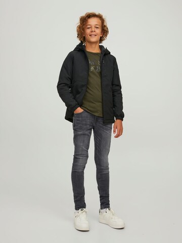 Skinny Jean 'Liam' Jack & Jones Junior en gris : devant