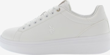 U.S. POLO ASSN. - Sapatilhas baixas 'Cody' em branco: frente