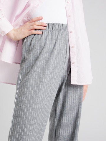 PIECES Loose fit Pants 'MYLA' in Grey