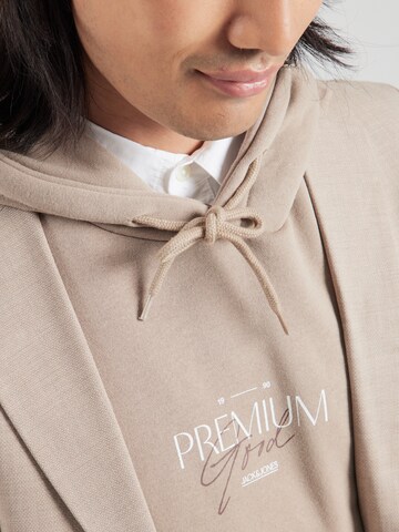 Jack & Jones Premium Sweatshirt 'JPRBLAHAROLD' in Beige