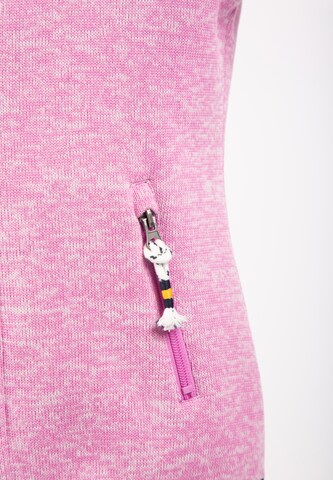 Schmuddelwedda Fleece jas in Roze