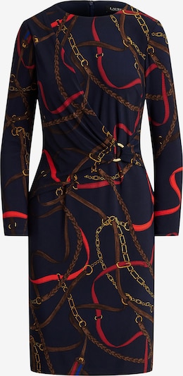 Lauren Ralph Lauren Šaty - námornícka modrá / hnedá / žltá / červená, Produkt
