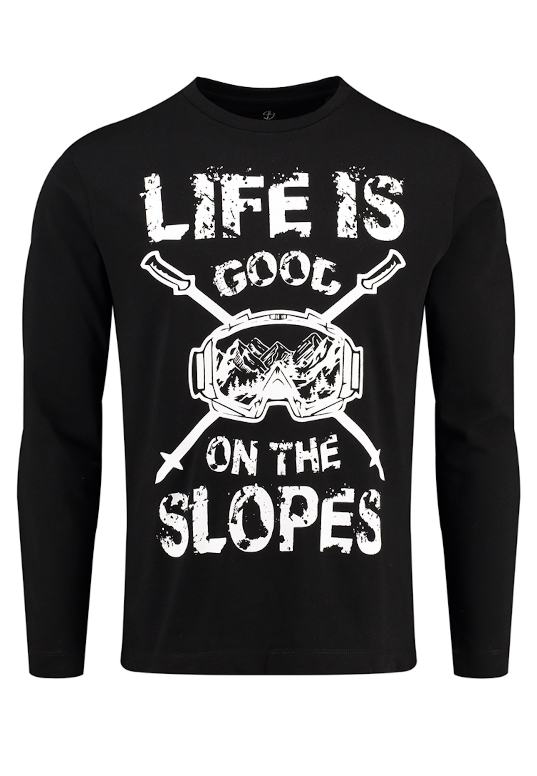 T-Shirt 'Slopes' Key Largo en noir : devant