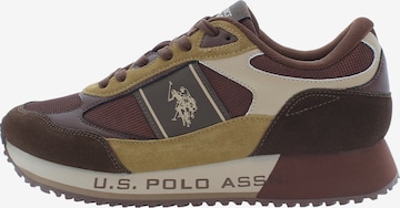 U.S. POLO ASSN. Sneakers laag in Bruin: voorkant