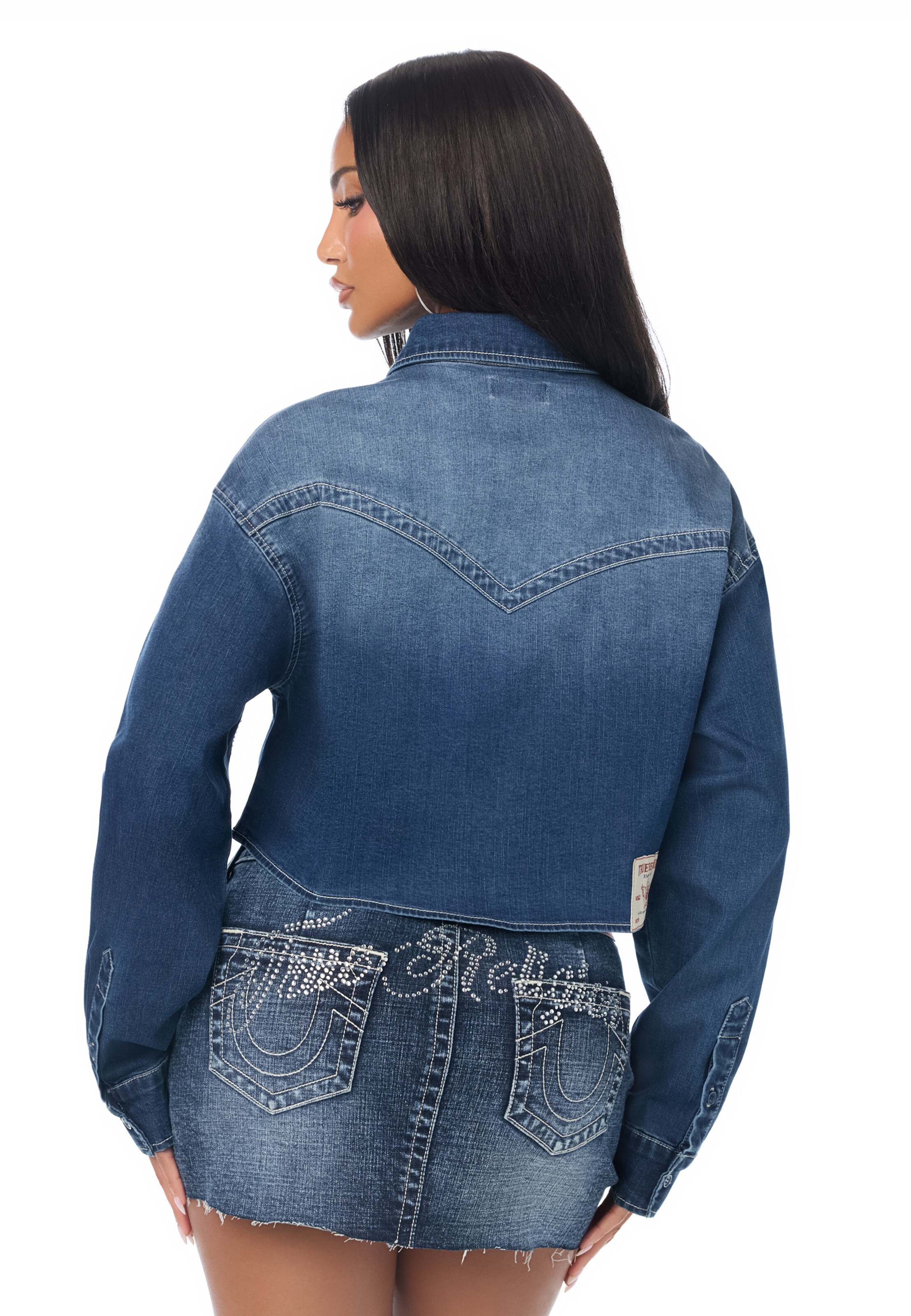 True Religion - Blusa em azul