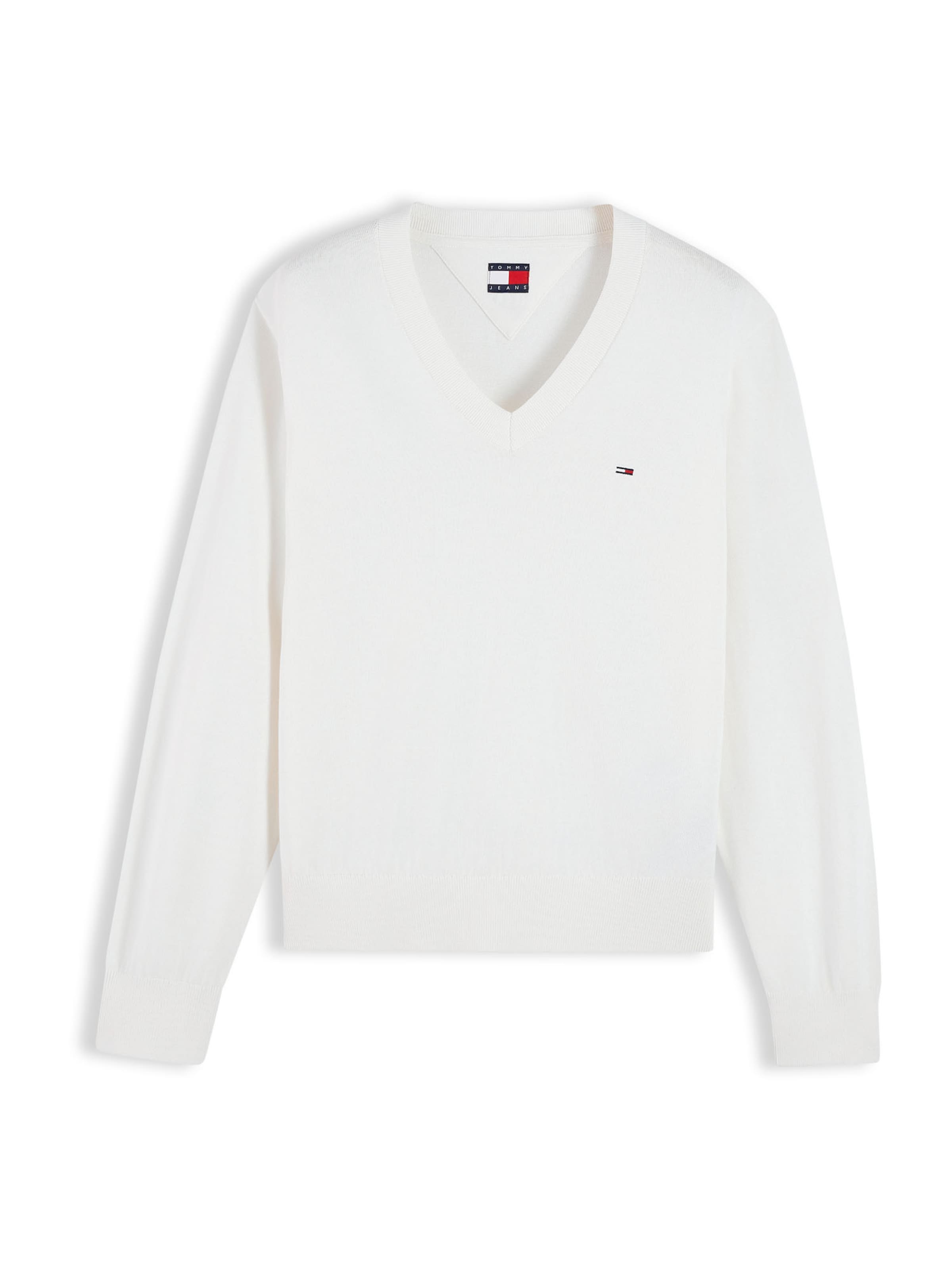 Pulover 'ESSENTIAL' de la Tommy Jeans pe alb: față