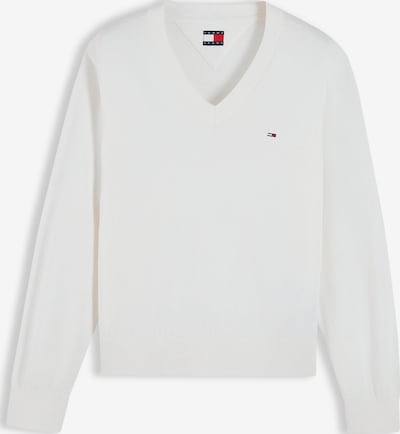 XXS dydžio Megztinis 'ESSENTIAL' iš Tommy Jeans, spalva – balta, Prekių apžvalga
