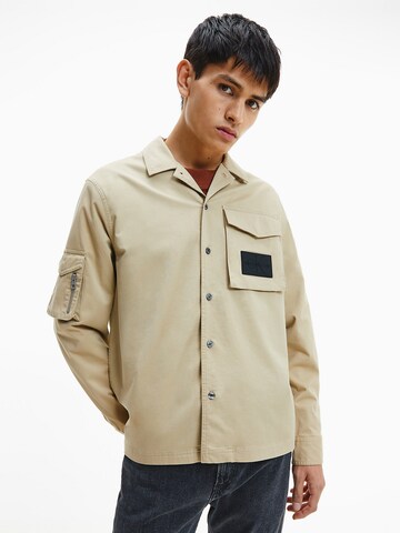 Calvin Klein Jeans Between-Season Jacket in Beige