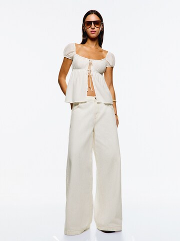 Camicia da donna di Bershka in bianco: frontale