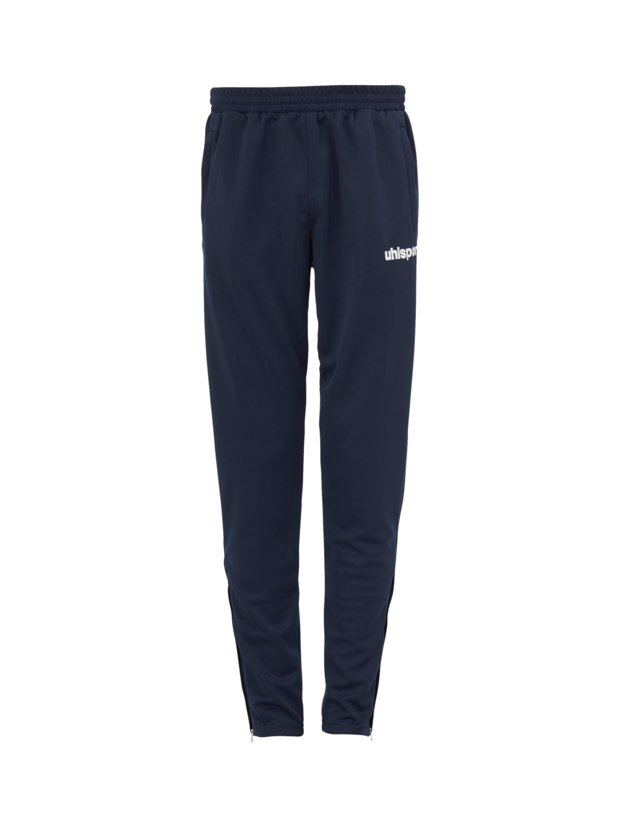 UHLSPORT Slim fit Sports trousers in Blue: front
