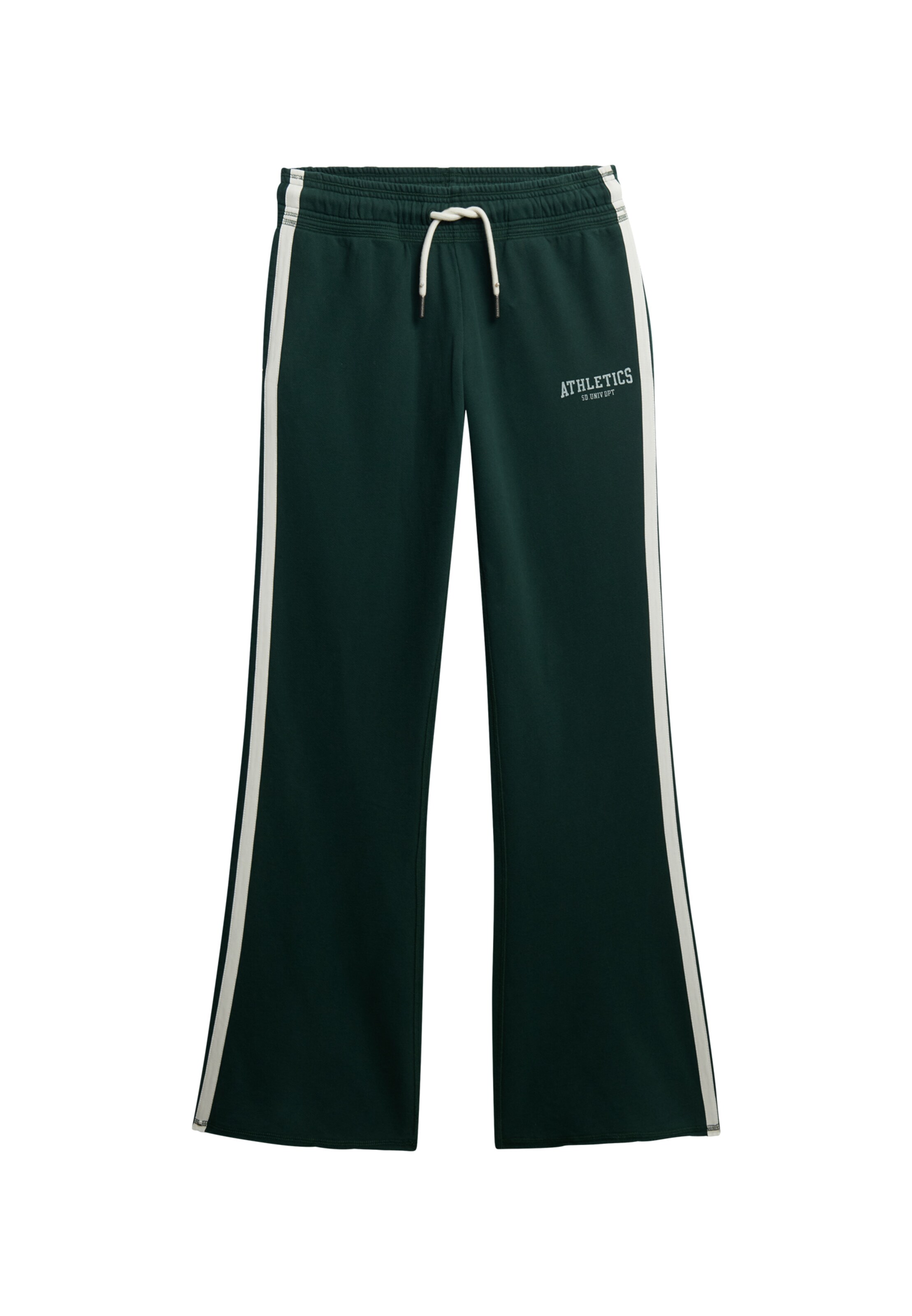 Superdry Loosefit Broek in Groen: voorkant
