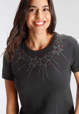 PLEASE T-Shirt in Schwarz