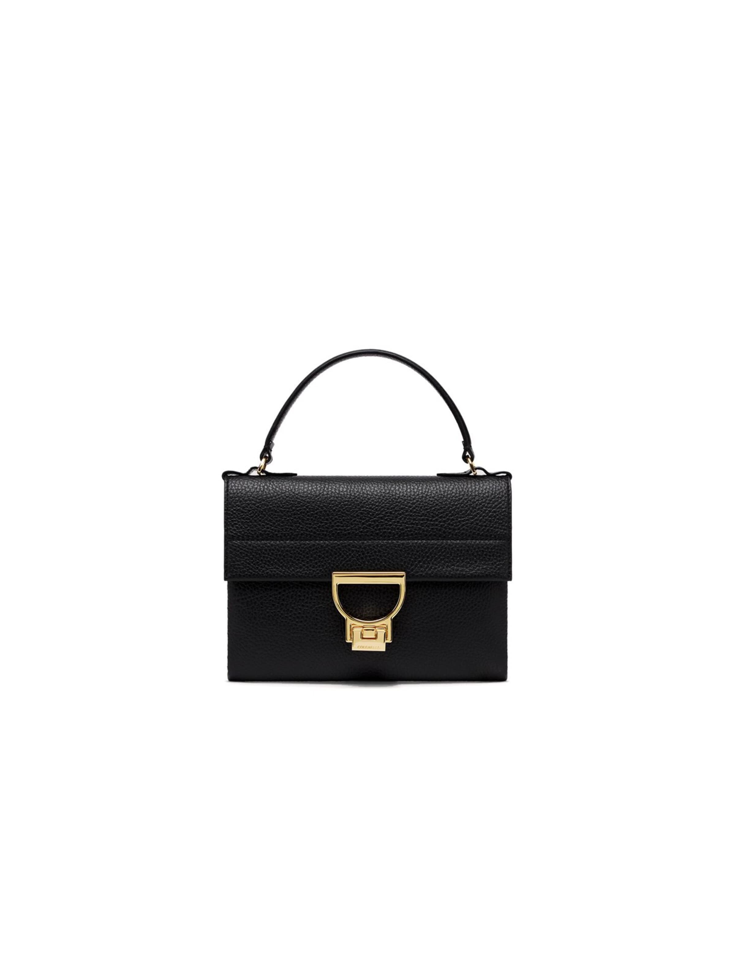 Borsa a tracolla 'Arlettis Handbag Grained Leather' di Coccinelle in nero: frontale