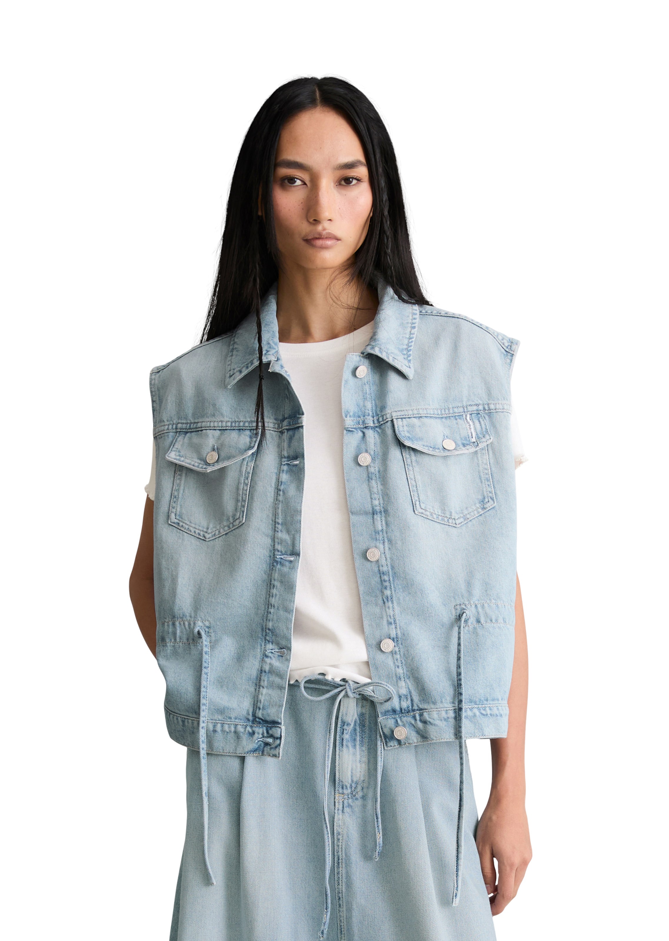 Marc O'Polo DENIM Vest in Blue: front