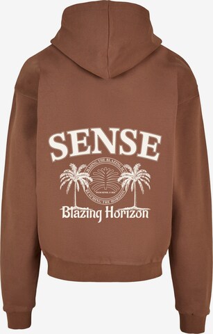 9N1M SENSE Sweatshirt 'Blazing Horizon' in Braun: predná strana