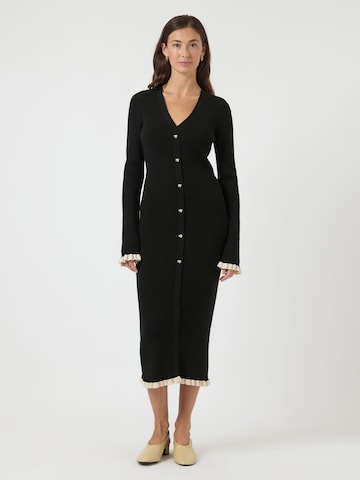 YAS Strikkjole 'YASFloma' i sort