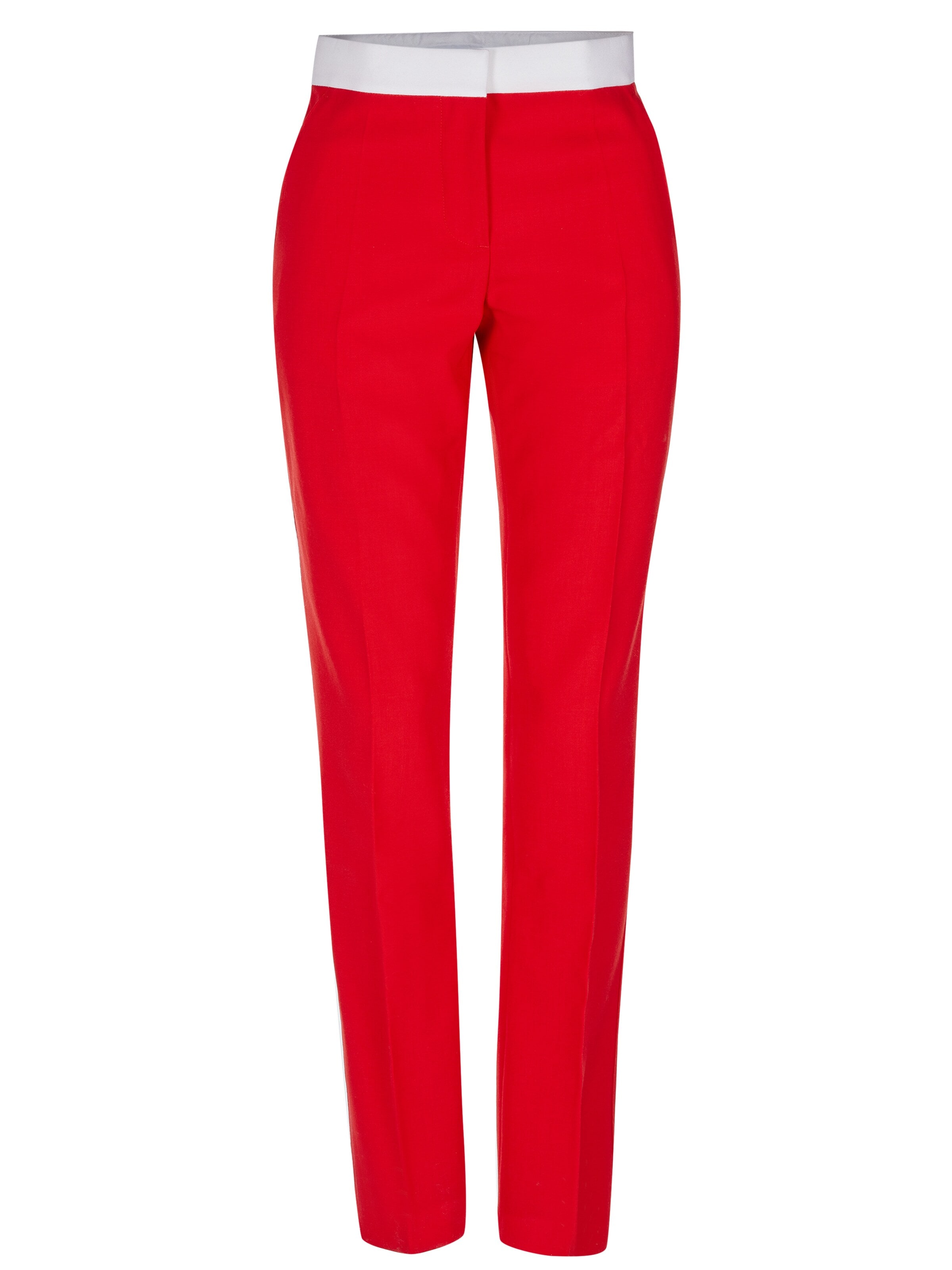 BURBERRY Regular Pants in Red: front