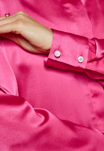 Camicia da donna di faina in rosa