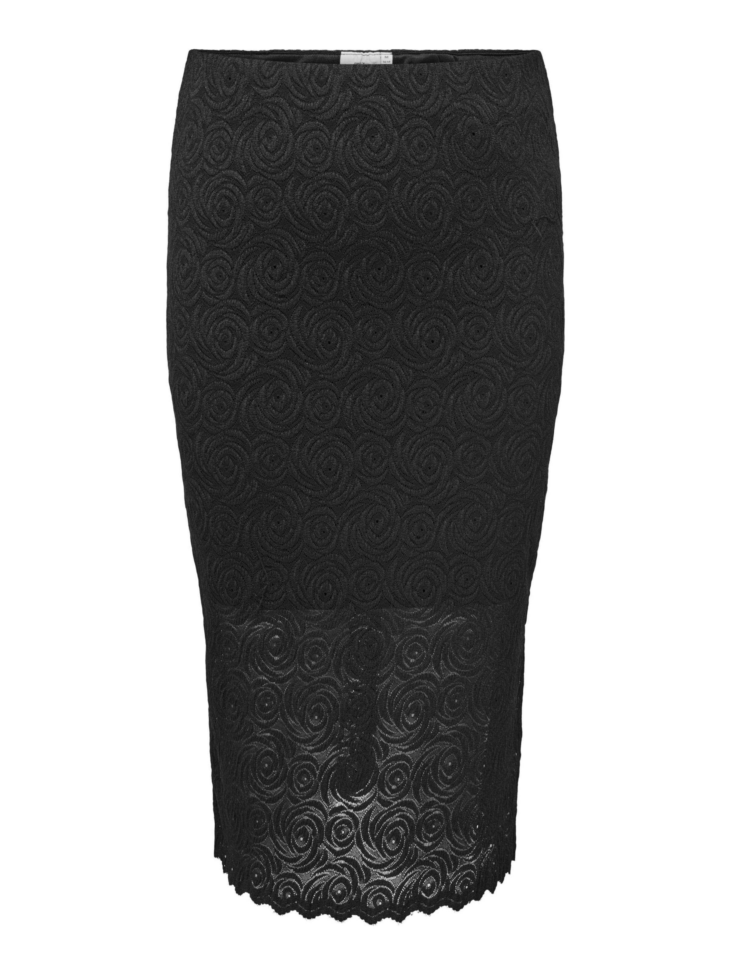 ONLY Carmakoma - Falda 'ROSIL' en negro: frente