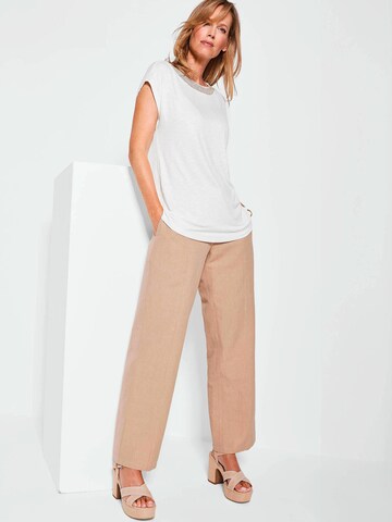 Goldner Shirt in Wit