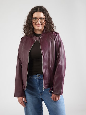 ONLY Carmakoma Between-Season Jacket 'CARSadie' in Purple: front