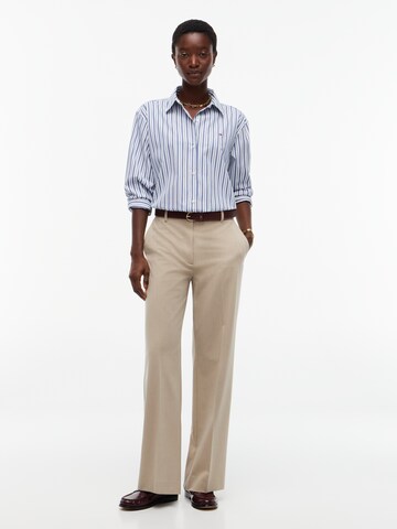 TOMMY HILFIGER - Bootcut Pantalón de pinzas en beige