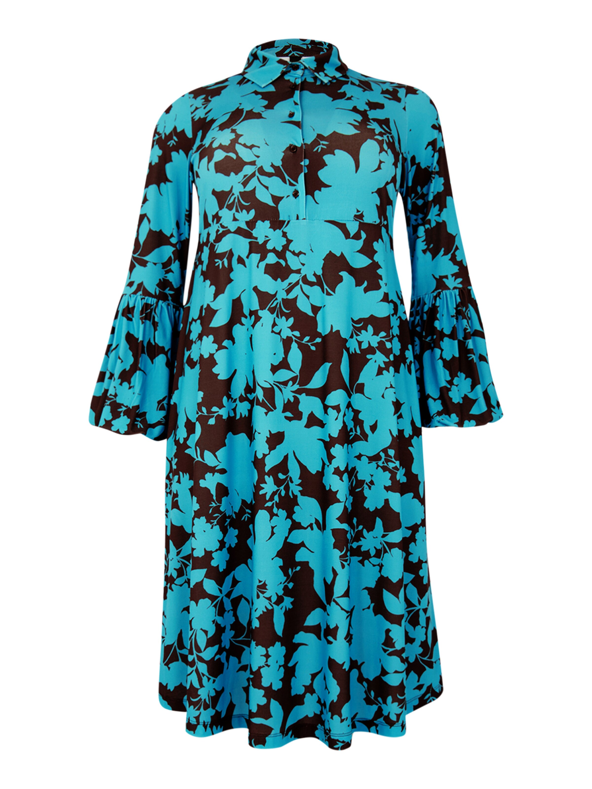 YOEK Blousejurk in Blauw: voorkant