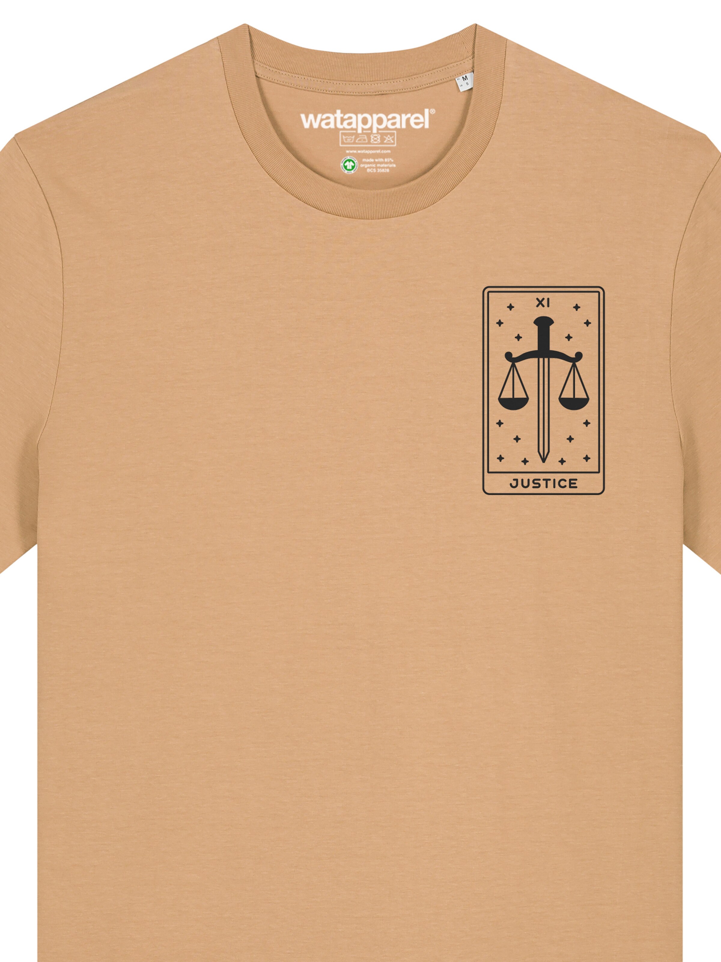 Watapparel Shirt 'Tarot Justice' in Beige