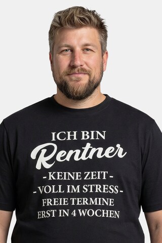 Men Plus Shirt in Schwarz