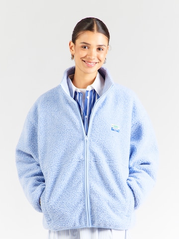 AMERICAN VINTAGE Fleecejacke 'HOKTOWN' in Blau: Vorderseite