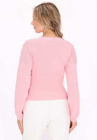 NAEMI - Casaco de malha em rosa