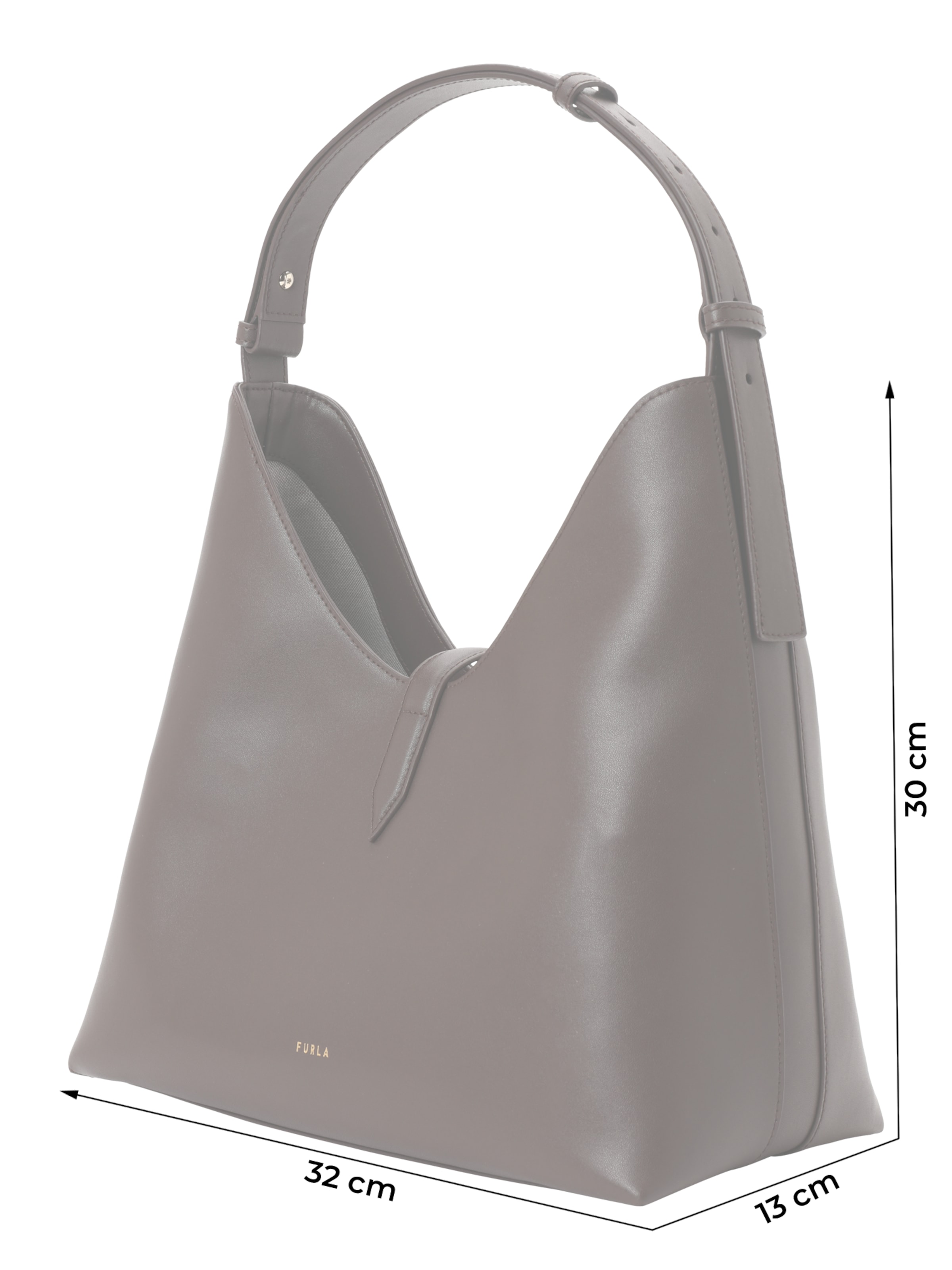 FURLA Skuldertaske 'Goccia' i brun