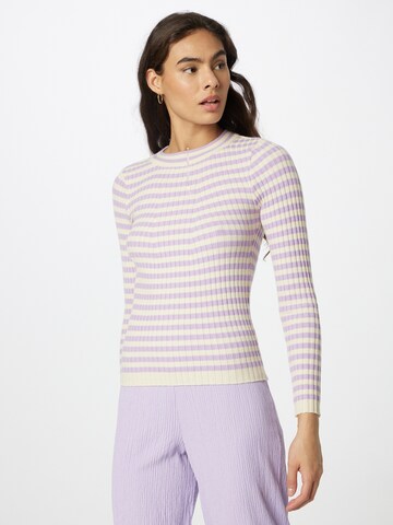 PIECES Sweater 'Crista' in Purple: front