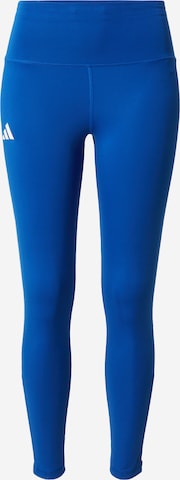 ADIDAS PERFORMANCE Skinny Sportbroek 'Adizero Essentials 1/1' in Blauw: voorkant