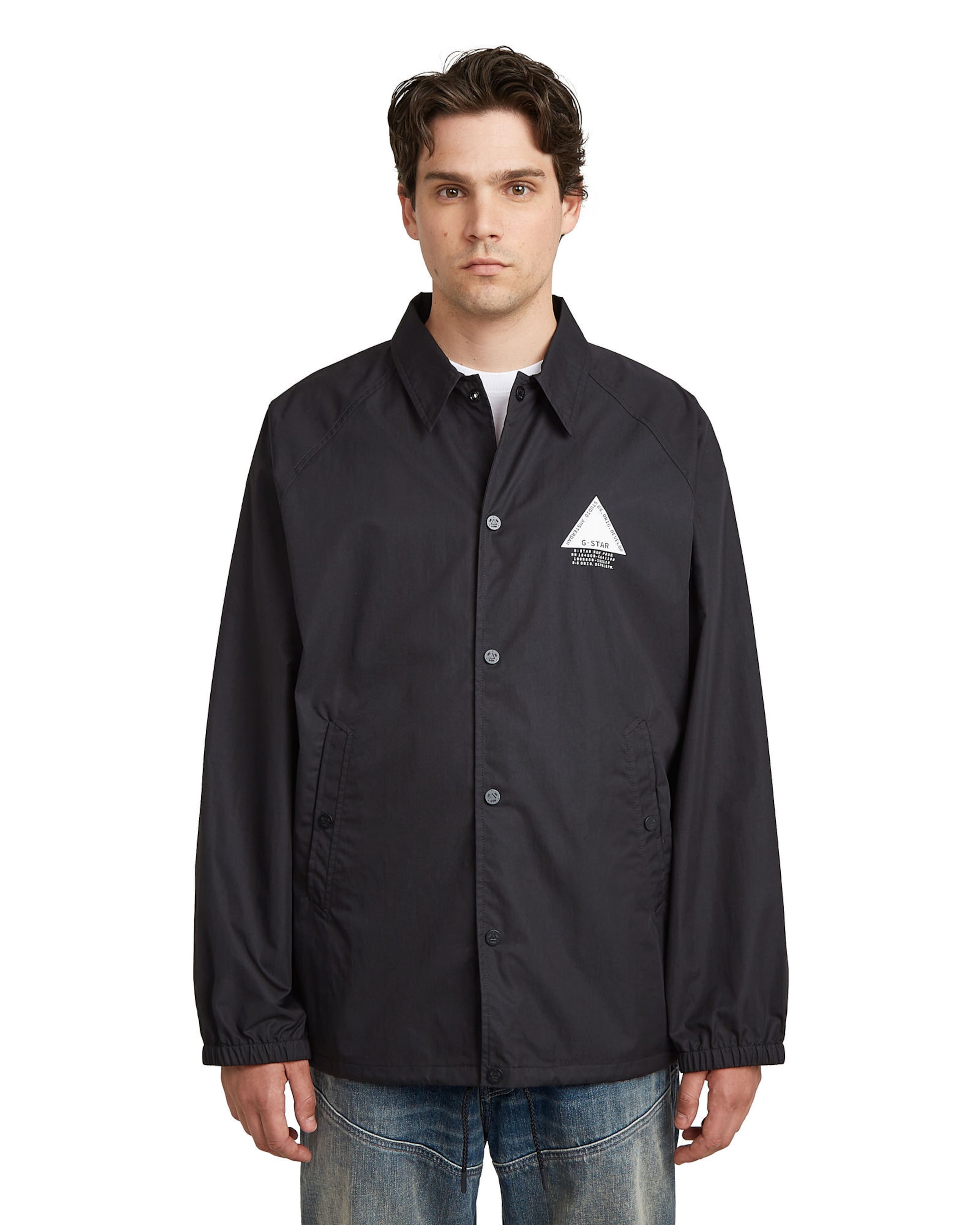 G-STAR Jackets-Jacket 'Coach Jacket' in Schwarz: Vorderseite