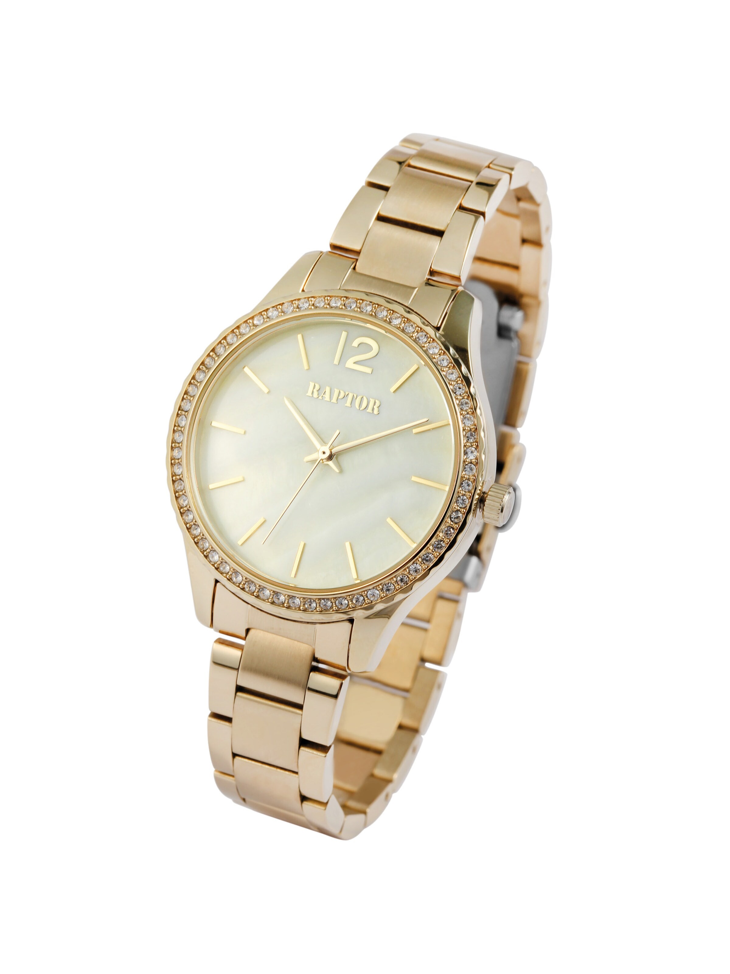 Raptor Analog Watch 'Pia, goldfarbig, 3 ATM' in Gold: front