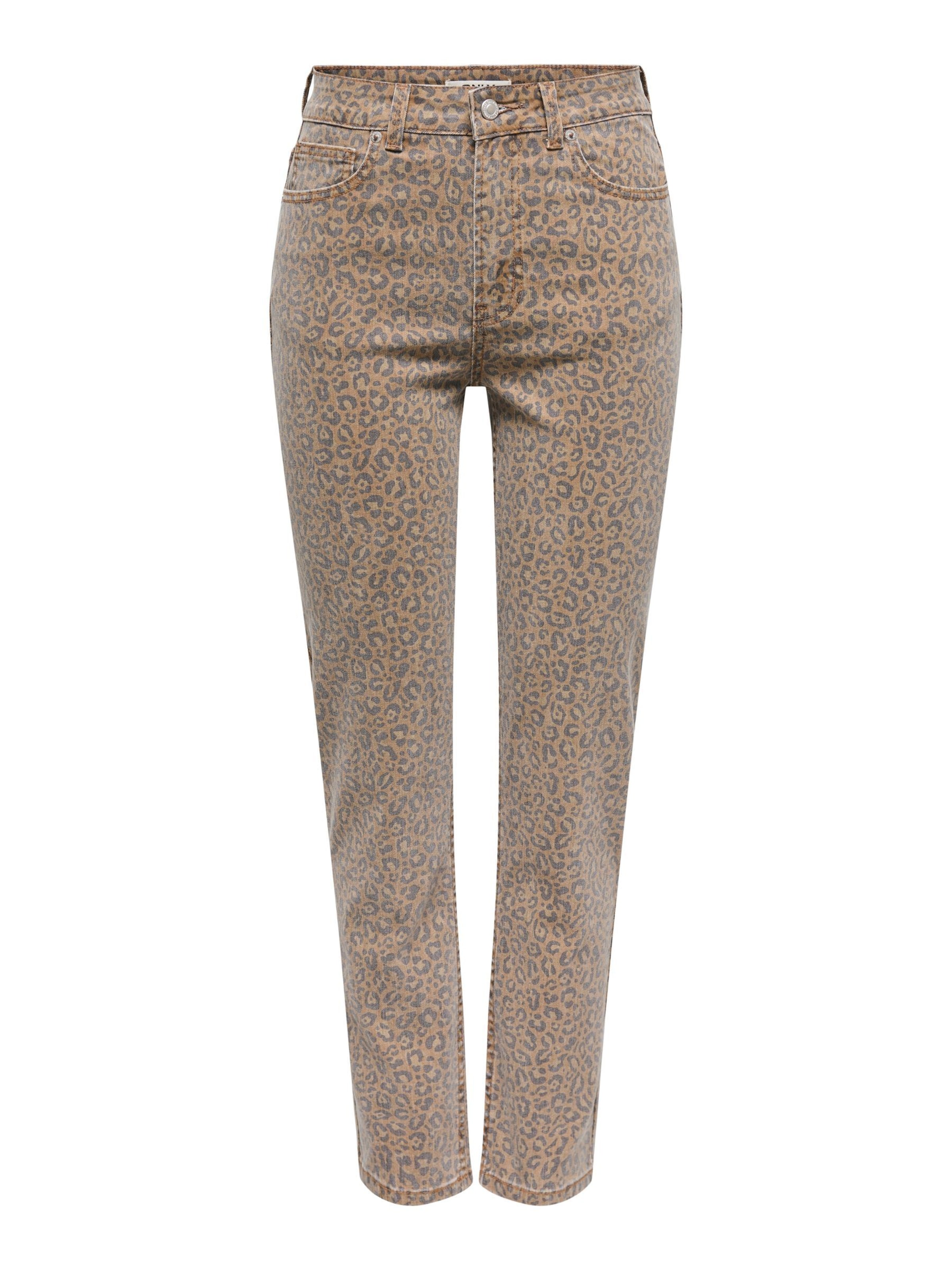 Coupe slim Jean ONLY en beige : devant