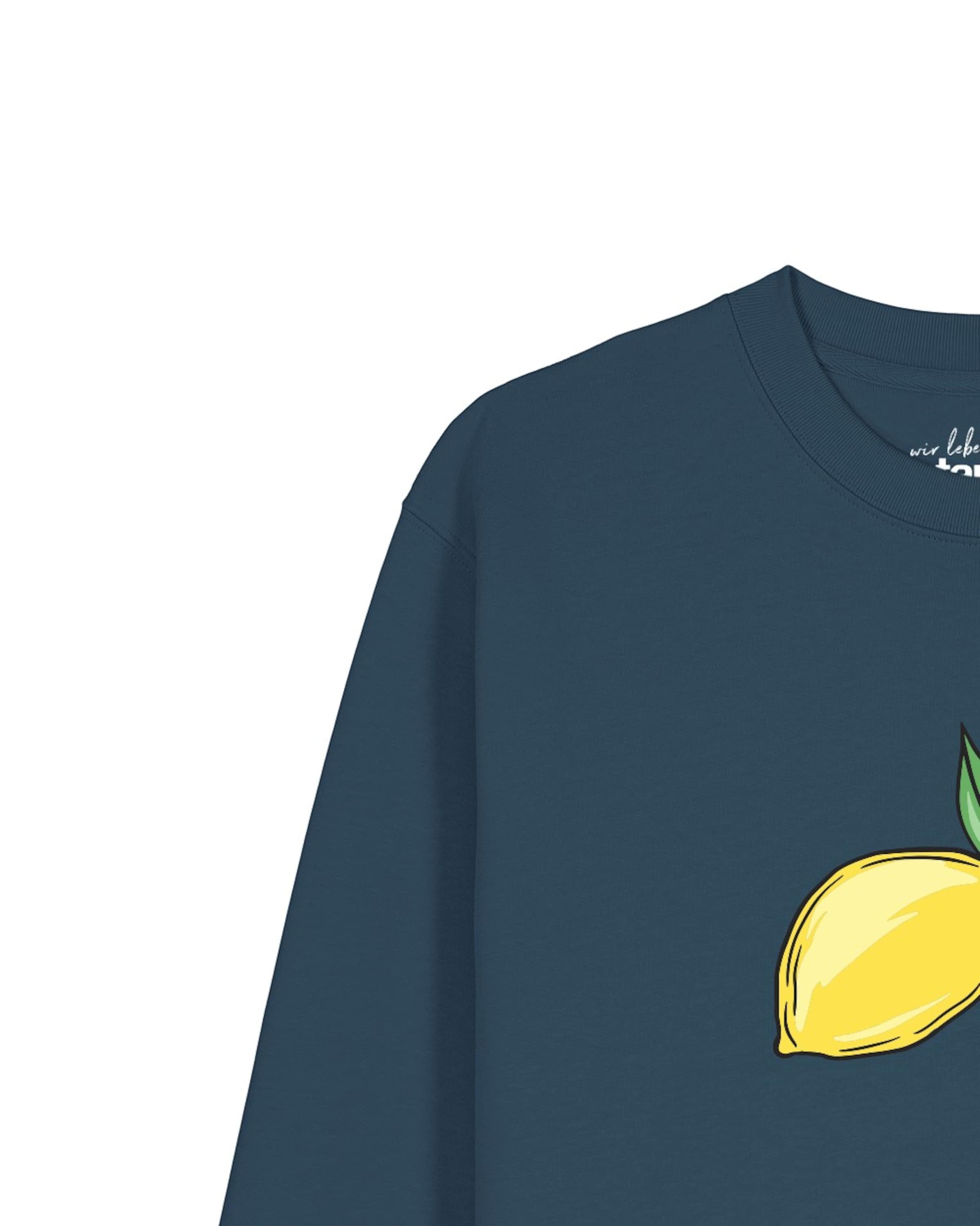 Watapparel Sweatshirt 'Lemon' in Blauw