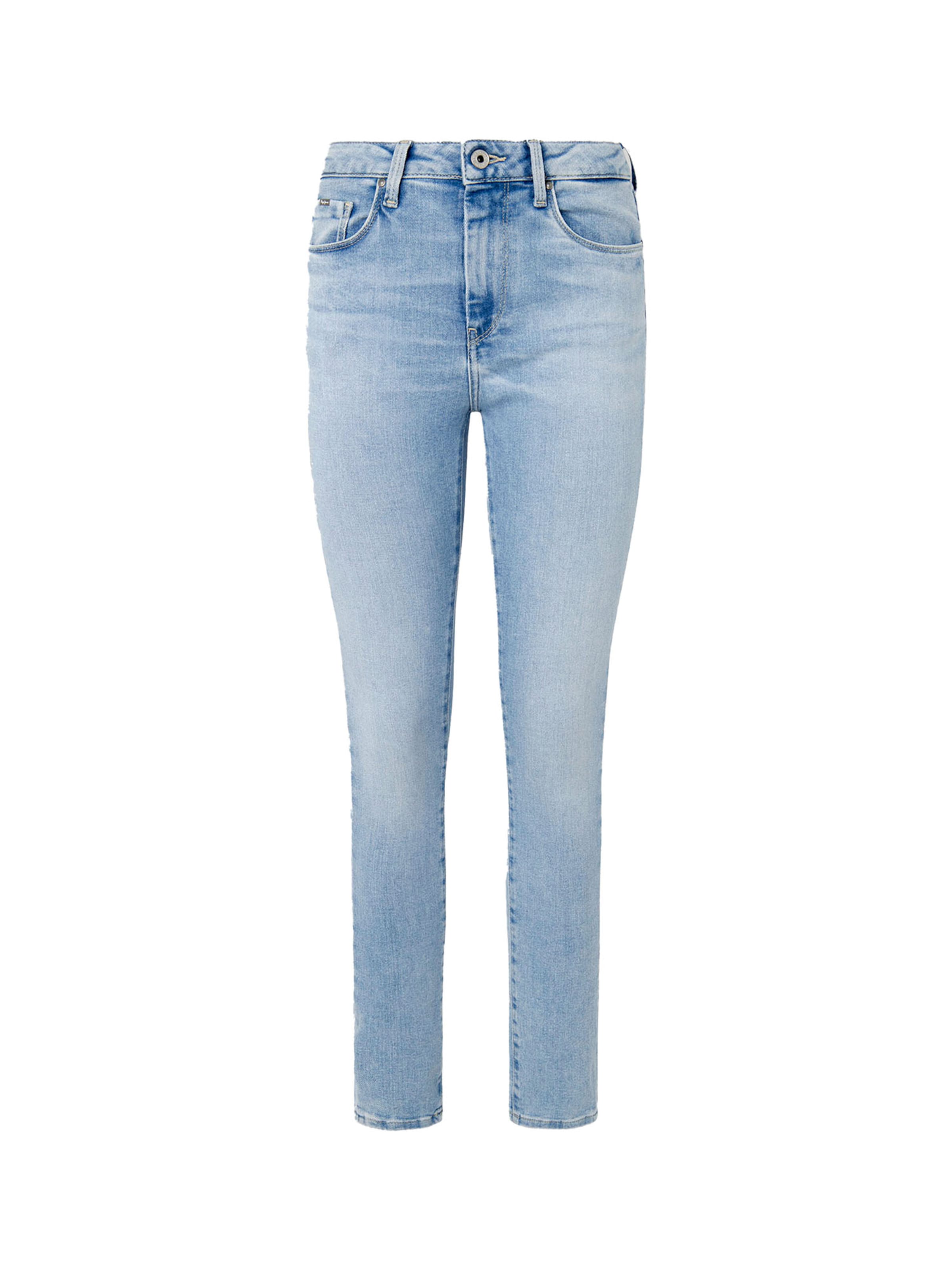 Skinny Jean Pepe Jeans en bleu : devant