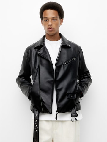 Veste mi-saison Pull&Bear en noir : devant