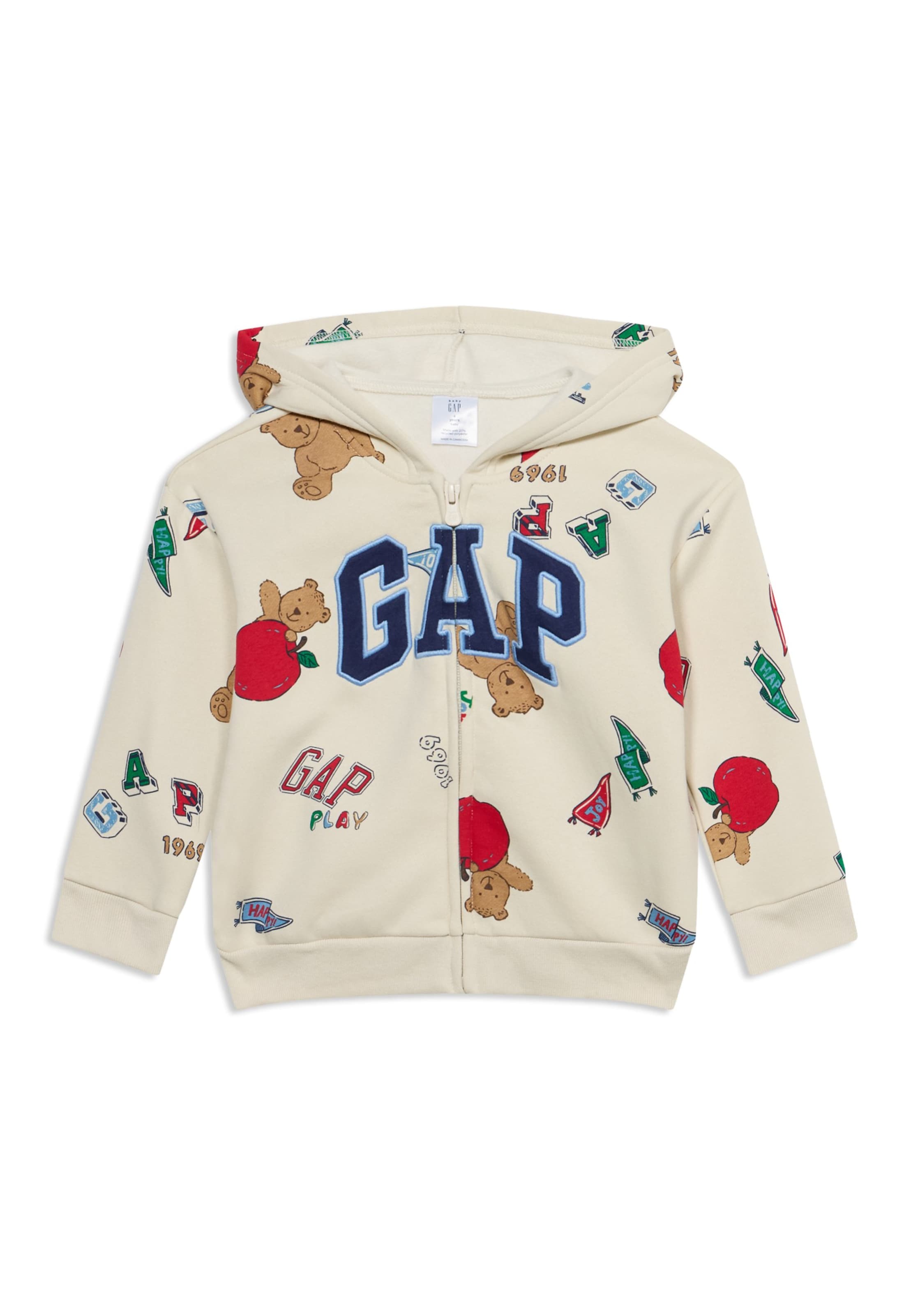 GAP Sweatjakke i beige: forside