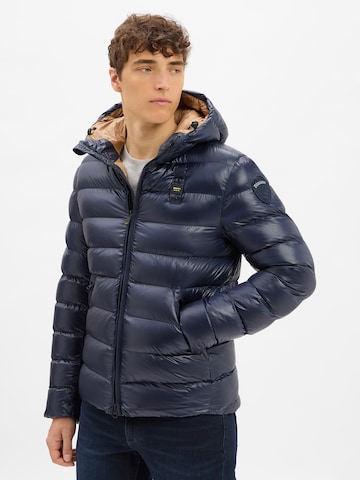 Blauer.USA Steppjacke in Blau: Vorderseite