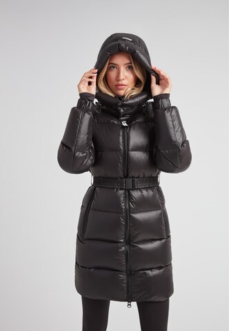 JACK1T Mantel 'Ez' in Schwarz