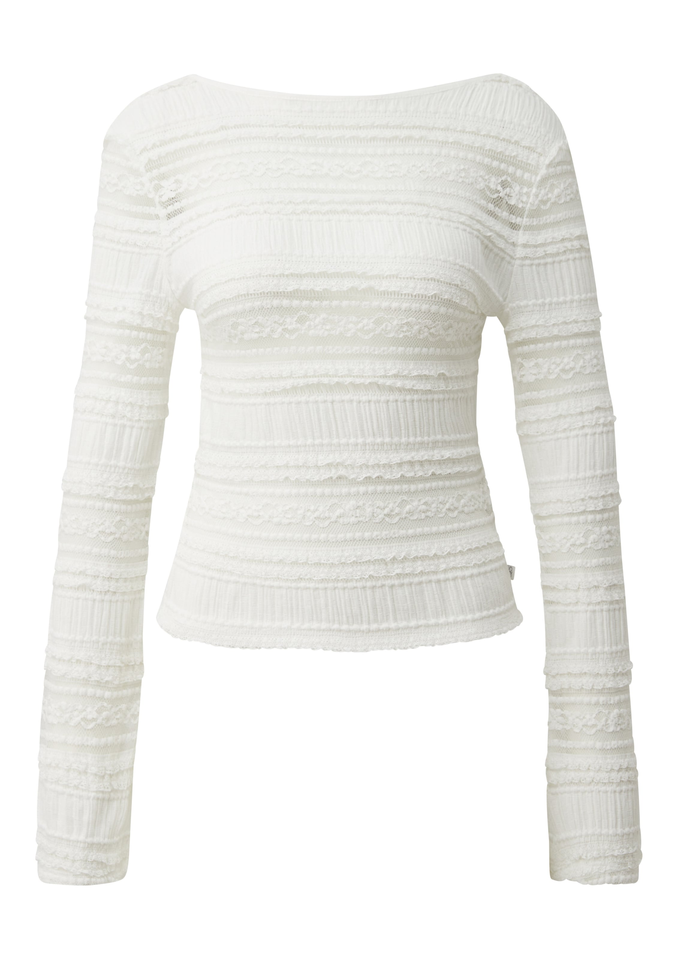 QS Blouse in de kleur Crème, Productweergave